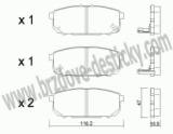 BRZDOV DESTIKY - ZADN KIA SORENTO   2002- - kliknte pro vt nhled