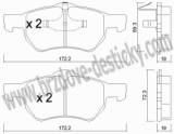 BRZDOV DESTIKY - PEDN CHRYSLER VOYAGER II (GS)   1995-00 - kliknte pro vt nhled