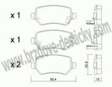 BRZDOV DESTIKY - ZADN OPEL MERIVA       2003- - kliknte pro vt nhled