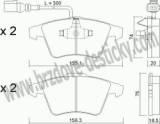 BRZDOV DESTIKY - PEDN VOLKSWAGEN TOUAREG (7LA)  2002- - kliknte pro vt nhled