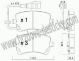 BRZDOV DESTIKY - ZADN VOLKSWAGEN TRANSPORTER (T5)  2003- - kliknte pro vt nhled