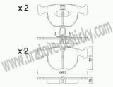BRZDOV DESTIKY - PEDN BMW X5 (E53)  2000- - kliknte pro vt nhled