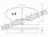 BRZDOV DESTIKY - ZADN MERCEDES SPRINTER 300 (3,2-3,5 Ton)  1995- - kliknte pro vt nhled