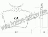 BRZDOV DESTIKY - ZADN PEUGEOT 607      2000- - kliknte pro vt nhled