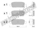 BRZDOV DESTIKY - ZADN NISSAN X-TRAIL (T30)       2001- - kliknte pro vt nhled