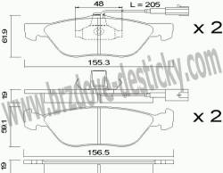 BRZDOV DESTIKY - PEDN ALFA ROMEO GT                    2003- - kliknte pro vt nhled