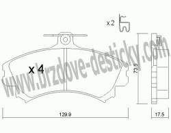 BRZDOV DESTIKY - PEDN MITSUBISHI COLT VI (CZ)                  2004- - kliknte pro vt nhled