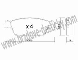 BRZDOV DESTIKY - PEDN DAEWOO TICO           1995-00 - kliknte pro vt nhled