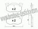 BRZDOV DESTIKY - ZADN CITROEN SAXO               1996-  - kliknte pro vt nhled