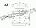 BRZDOV DESTIKY - PEDN FORD ESCORT                1990-03  - kliknte pro vt nhled